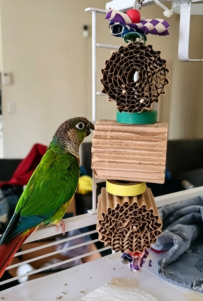 Triple-Layer Mini Shredding Roll Hanging Play Toy